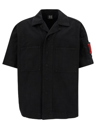Bowling Shirt With Logo Patch In Cotton Denim Man - 44 Label Group - Modalova