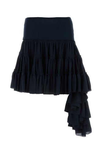 Loewe Midnight Blue Silk Mini Skirt - Loewe - Modalova