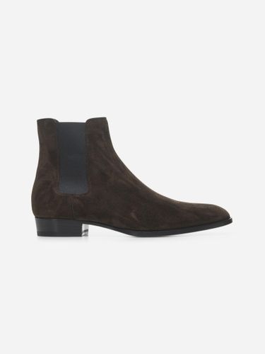 Suede Wyatt Chelsea Boots - Saint Laurent - Modalova