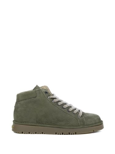 Mens P13 Green Sheepskin Lined Ankle Boot - Panchic - Modalova