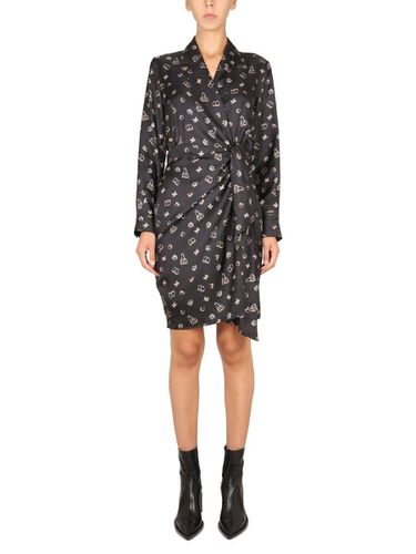 Allover Patterned Longsleeved Dress - Max Mara - Modalova