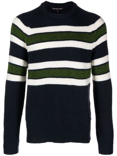 Brushed Stripe Crew Neck Sweater - Michael Kors - Modalova