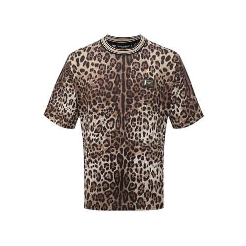 Leopard Print T-shirt - Dolce & Gabbana - Modalova