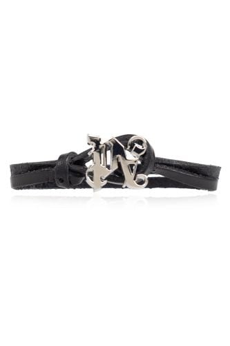 Palm Angels Leather Bracelet - Palm Angels - Modalova