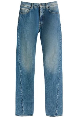 Straight Jeans With Twisted Seams - Maison Margiela - Modalova