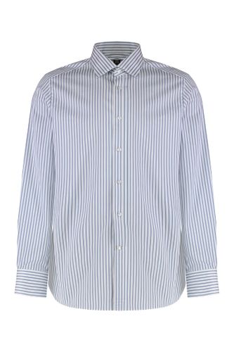 Zegna Striped Cotton Shirt - Zegna - Modalova