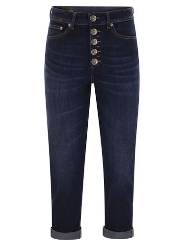 Koons - Loose Jeans With Jewelled Buttons - Dondup - Modalova