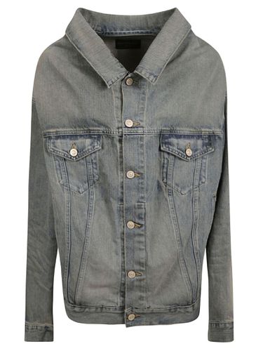 Balenciaga Denim Buttoned Jacket - Balenciaga - Modalova