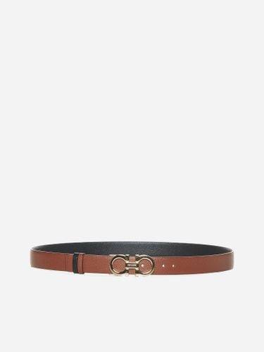 Gancini Reversible Leather Belt - Ferragamo - Modalova