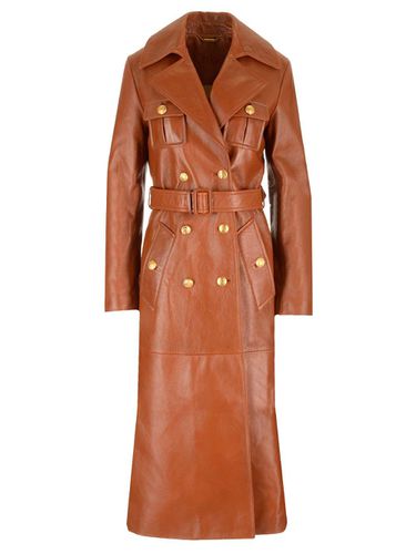 Chloé Leather Military Trench Coat - Chloé - Modalova