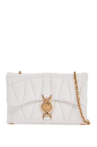 Cleio Small White Leather Crossbody Bag - Versace - Modalova