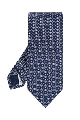 Ferragamo Gancini Printed Tie - Ferragamo - Modalova