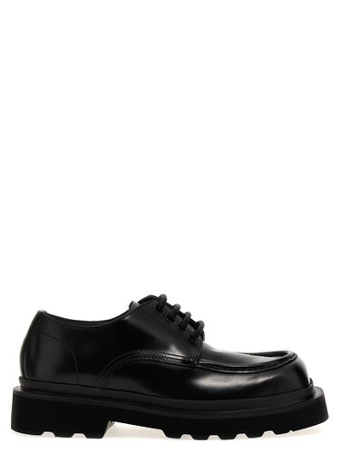 Brushed Leather Derby - Dolce & Gabbana - Modalova