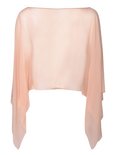 Nude Chiffon Stole - Alberta Ferretti - Modalova