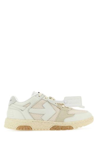 Sand Leather And Fabric Out Of Office Sneakers - Off-White - Modalova