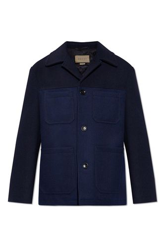 Gucci Collared Button-up Coat - Gucci - Modalova