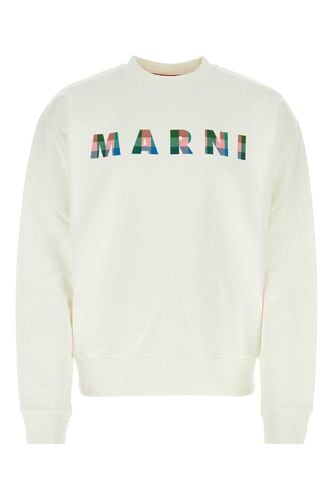 Marni White Cotton Sweatshirt - Marni - Modalova