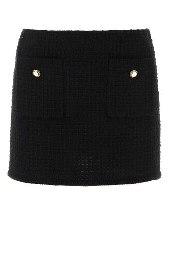 Miu Miu Black Boucle Mini Skirt - Miu Miu - Modalova