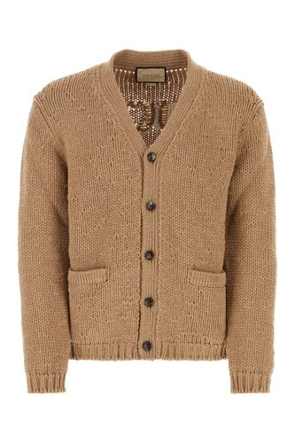 Gucci Camel Wool Cardigan - Gucci - Modalova