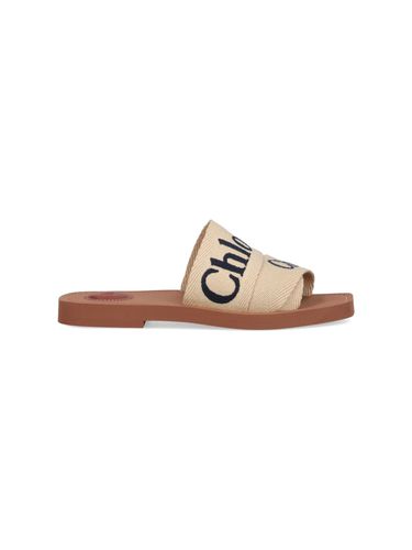 Chloé woody Flat Sandal - Chloé - Modalova