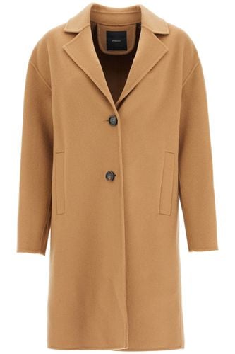 Double Wool Coat With Screwdriver Design - Pinko - Modalova