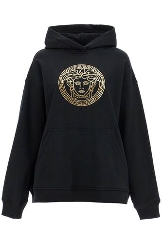 Versace Hooded Sweatshirt With Med - Versace - Modalova