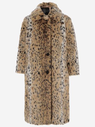 N.21 Faux Fur Coat With Leo Pattern - N.21 - Modalova