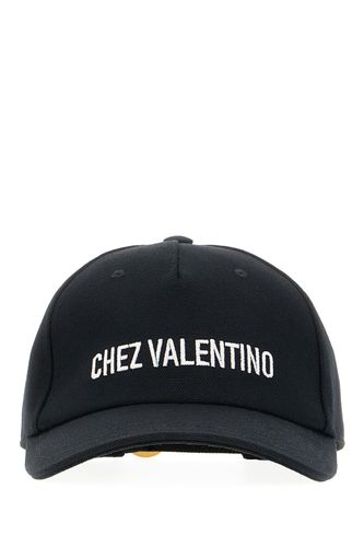 Black Cotton Baseball Cap - Valentino Garavani - Modalova