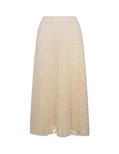 Embroidered Pleated Midi Skirt - Ermanno Scervino - Modalova