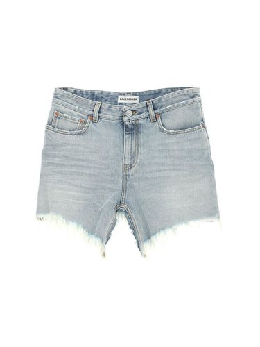 Balenciaga Cutup Denim Mini Skirt - Balenciaga - Modalova