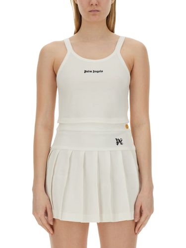 Palm Angels Tank Top With Logo - Palm Angels - Modalova