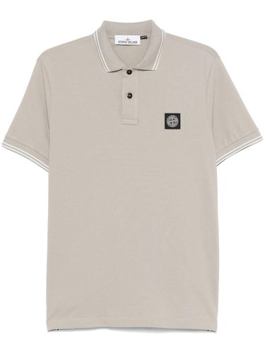 Logo Patch Short-sleeved Polo Shirt - Stone Island - Modalova