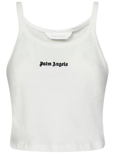 Off- Cotton Tank Top - Palm Angels - Modalova