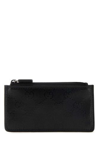 Black Gg Crystal Fabric Card Holder - Gucci - Modalova