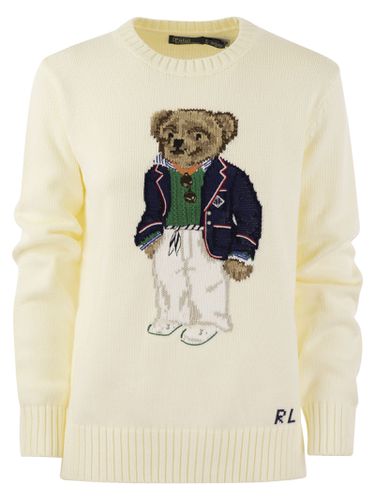 Bear Cotton Crew-neck Polo Shirt - Polo Ralph Lauren - Modalova