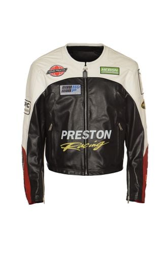 Moto Patches Leather Jacket - HERON PRESTON - Modalova