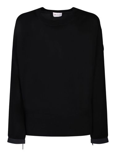 Moncler Roundneck Black Pullover - Moncler - Modalova