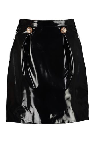 Versace Faux Leather Mini Skirt - Versace - Modalova