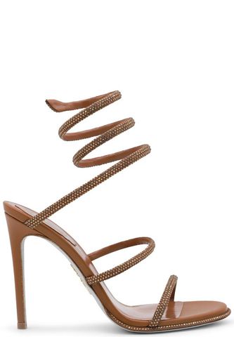 Renè Caovilla Embellished Spiral Strap Heeled Sandals - René Caovilla - Modalova