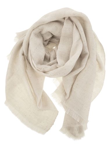 Diamond Cashmere And Silk Scarf - Brunello Cucinelli - Modalova