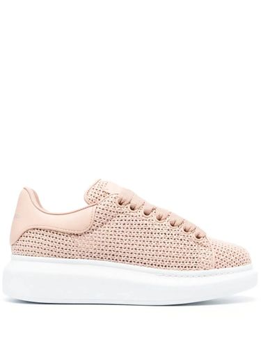 Crochet Sneakers With Leather Heel - Alexander McQueen - Modalova