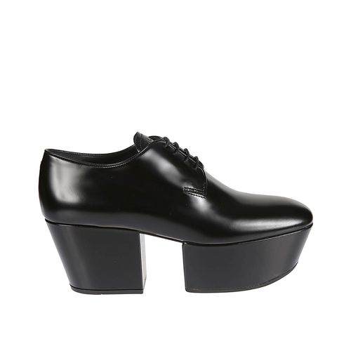 Prada Leather Platform Loafers - Prada - Modalova