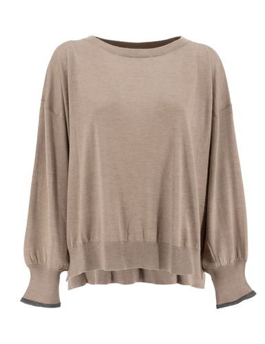 Cashmere And Silk Knit Sweater - Brunello Cucinelli - Modalova