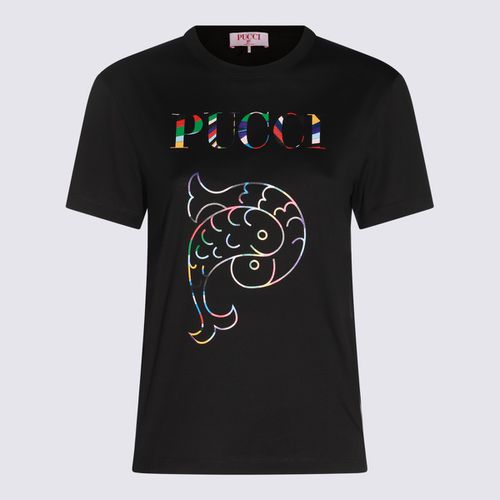 Pucci Black Cotton T-shirt - Pucci - Modalova