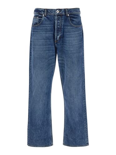 J. W. Anderson Five Pocket Jeans With Logo Patch On The Back In Denim Man - J.W. Anderson - Modalova