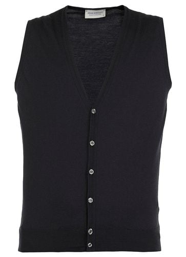 Huntswood Buttoned Knitted Gilet - John Smedley - Modalova