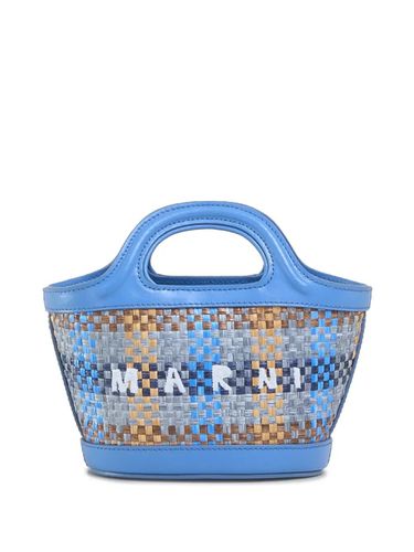 Leather And Raffia Effect Fabric Tropicalia Micro Bag - Marni - Modalova