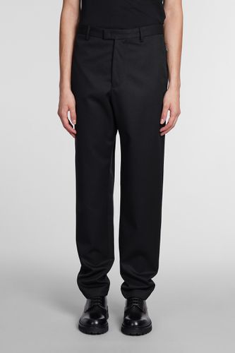 Emporio Armani Pants In Black Wool - Emporio Armani - Modalova