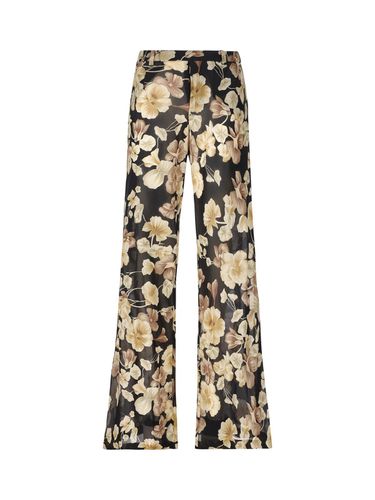 Floral Printed Flared Pants - Saint Laurent - Modalova