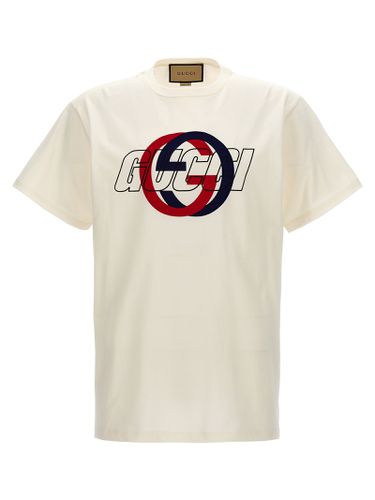Gucci Logo Print T-shirt - Gucci - Modalova